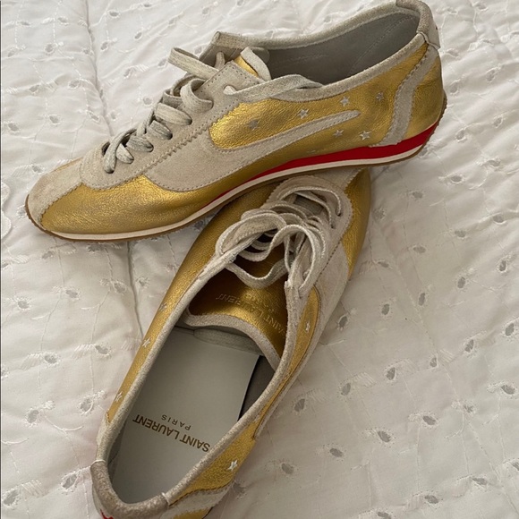 Authentic Saint Laurent Distressed Sneakers - Picture 4 of 7